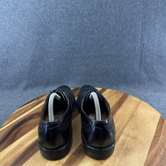 Allen Edmonds Lloyd Shoes Mens 9AA Black Leather Wingtip Lace Up Dress Shoe main image 7